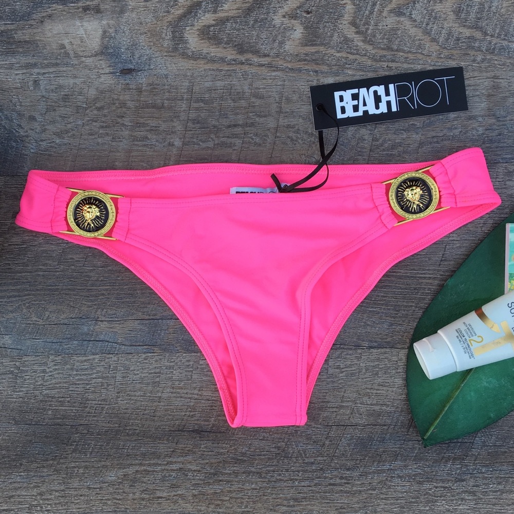 BEACH RIOT BARBIE PINK MEDUSA SWIM BOTTOMS
